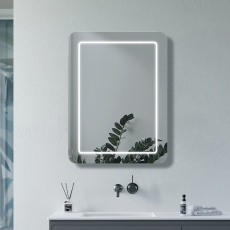 Signature Alexander Front-Lit LED Bathroom Mirror with Demister Pad 700mm H x 500mm W