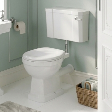 Signature Aphrodite Traditional Low Level Toilet with Chrome Fittings (inc Soft Close Seat)