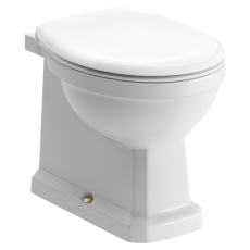 Signature Aphrodite Back to Wall Toilet Brushed Brass - Soft Close Seat