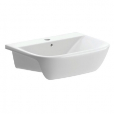 Signature Aztec Semi-Recessed Basin 520mm Wide - 1 Tap Hole