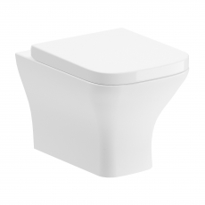 Signature Aztec Rimless Comfort Height Back to Wall Toilet - Wrapover Soft Close Seat