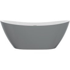 Signature Memento Freestanding Double Ended Bath 1700mm x 780mm 0 Tap Hole - Grey