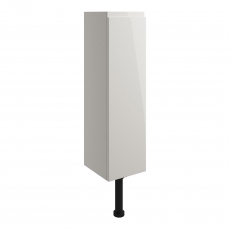 Signature Bergen Floor Standing 1-Door Slim Base Unit 200mm Wide - Pearl Grey Gloss