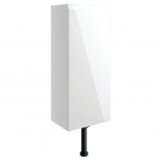 Signature Bergen Floor Standing 1-Door Slim Base Unit 300mm Wide - White Gloss