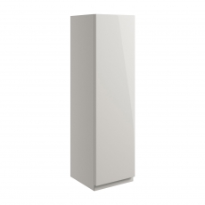 Signature Bergen Wall Hung 1-Door Storage Unit 200mm Wide - Pearl Grey Gloss