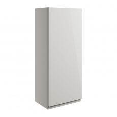Signature Bergen Wall Hung 1-Door Storage Unit 300mm Wide - Pearl Grey Gloss