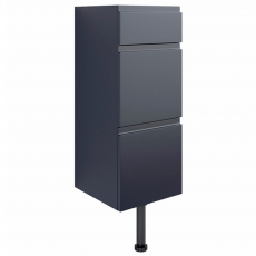 Signature Bergen Floor Standing 3-Drawer Storage Unit 300mm Wide - Matt Indigo Blue