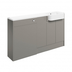 Signature Bergen RH 3-Door Combination Unit with Basin 1542mm Wide - Pearl Grey Gloss