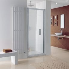 Lakes Bergen Bi-Fold Shower Door 800mm Wide - 8mm Glass