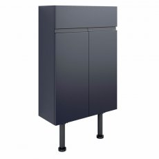 Signature Bergen Floor Standing 2-Door Slim Vanity Unit 500mm Wide - Matt Indigo Blue