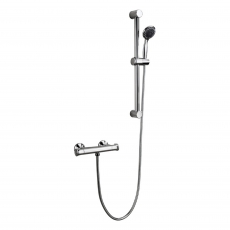 Signature Pure Low Pressure Thermostatic Bar Mixer Shower with Shower Kit - Chrome
