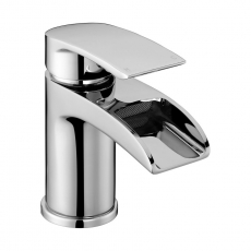 Signature Deluge Basin Mixer Tap Single Handle with Waste - Chrome