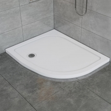 Signature Deluxe 45mm Stone Resin Offset Quadrant Shower Tray