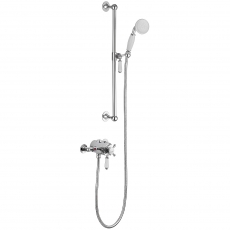 Signature Eternal Traditional Concentric Single Outlet Exposed Shower Valve with Shower Kit - Chrome