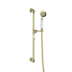Signature Eternal Traditional Slide Rail Shower Kit - Brushed Brass