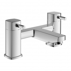 Signature Oscar Bath Filler Tap Pillar Mounted - Chrome