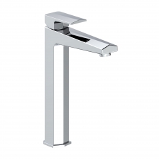 Signature Geo Tall Basin Mixer Tap Deck Mounted - Chrome