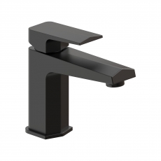 Signature Geo Basin Mixer Tap with Waste - Matt Black