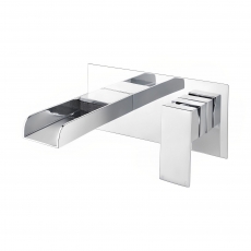 Signature Victoria 2-Hole Basin Mixer Tap Wall Mounted - Chrome