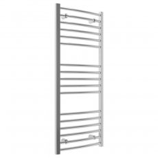 Signature Paragon Curved Heated Towel Rail 1200mm H x 600mm W - Chrome