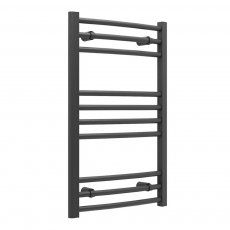Signature Paragon Curved Heated Towel Rail 800mm H x 500mm W - Anthracite