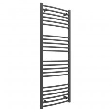 Signature Paragon Curved Heated Towel Rail 1600mm H x 500mm W - Anthracite