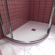 Signature Grade Ultra-Slim 25mm Offset Quadrant Shower Tray