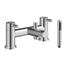 Signature Gravity Bath Shower Mixer Tap with Shower Kit - Chrome