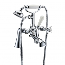 Signature Greenwich Bath Shower Mixer Tap with Shower Kit - Chrome