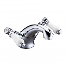 Signature Hampstead Basin Mixer Tap Dual Handle with Waste - Chrome