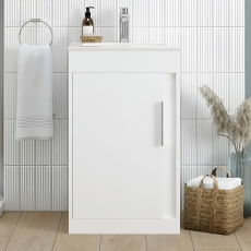 Signature Helsinki 500mm 1-Door Floor Standing Vanity Unit