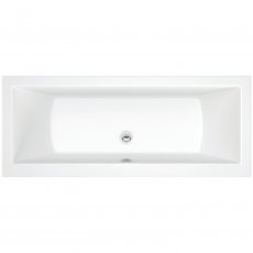 Signature Hermes Double Ended Whirlpool Bath 1700mm x 700mm - 12 Jet Air Spa System