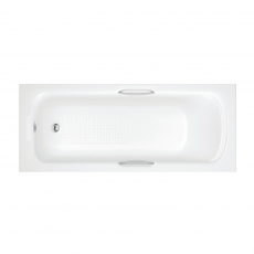 Signature Hestia Rectangular Single Ended Bath with Grip 1700mm x 700mm - 0 Tap Hole