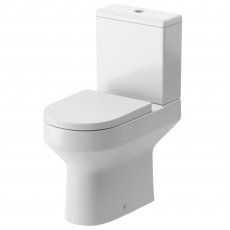 Signature Babylon Rimless Comfort Height Close Coupled Toilet with Push Button Cistern - Soft Close Seat