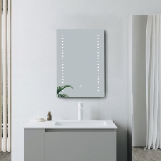 Signature Isabella Front-Lit LED Bathroom Mirror with Demister Pad 800mm H x 600mm W