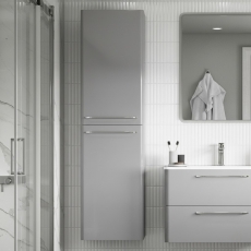 Signature Kalmar 450mm Wall Hung 2-Door Tall Storage Unit