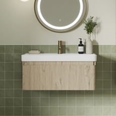 Signature Lucille 800mm 1-Drawer Wall Hung Vanity Unit