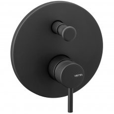 Vema Maira Manual Concealed Shower Valve with Diverter Single Handle - Black