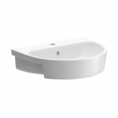 Signature Nazca Semi-Recessed Basin 555mm Wide - 1 Tap Hole