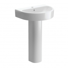 Signature Nazca Basin and Full Pedestal 555mm Wide - 1 Tap Hole
