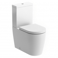 Signature Nazca Rimless Comfort Height Close Coupled Toilet with Push Button Cistern - Soft Close Seat