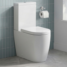 Signature Nazca Rimless Comfort Height Fully Back to Wall Close Coupled Toilet (inc Soft Close Seat)