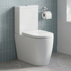 Signature Nazca Rimless Fully Back to Wall Close Coupled Toilet (inc Soft Close Seat)