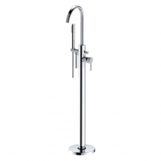 Signature Onyx Freestanding Bath Shower Mixer Tap with Shower Kit - Chrome