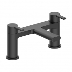 Signature Onyx Bath Filler Tap Pillar Mounted - Matt Black