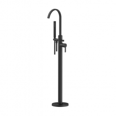 Signature Onyx Freestanding Bath Shower Mixer Tap with Shower Kit - Matt Black