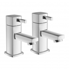Signature Oscar Basin Taps Pair - Chrome