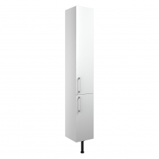 Signature Oslo Floor Standing 2-Door Tall Unit 300mm Wide - White Gloss