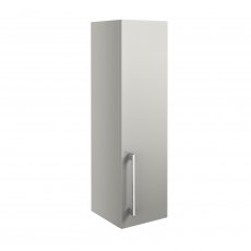 Signature Oslo Wall Hung 1-Door Storage Unit 200mm Wide - Light Grey Gloss