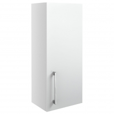 Signature Oslo Wall Hung 1-Door Storage Unit 300mm Wide - White Gloss